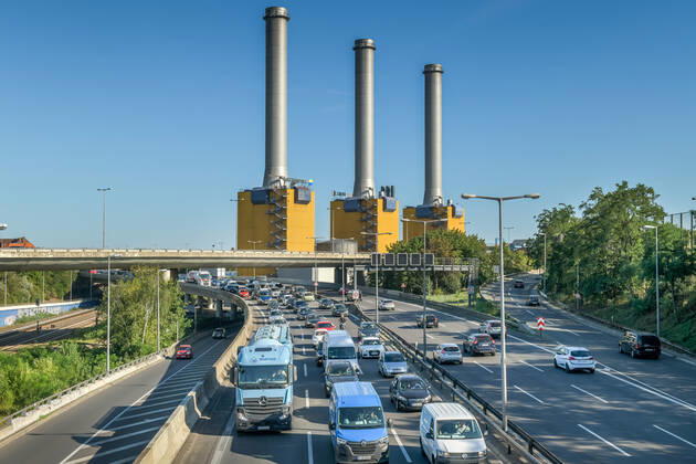 Stau, Stadtautobahn, Wilmersdorf, Berlin, Deutschland