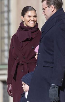 Crown Princess Victoria, Prince Oscar, Princess Estelle, Prince Daniel Crown Princess Victorias name day celebration at the inner courtyard of Stockholm Castle 2019 03 12 c Johan Jeppsson TT Stockholm Sweden Royal Palace Sweden x2551x, Copyright: xJohanxJeppsson TTx Kronprinsessan Victorias namnsdag