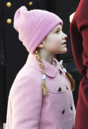 Princess Estelle Crown Princess Victorias name day celebration in the inner courtyard of Stockholm Castle 2019 03 12 c Karin Törnblom TT Stockholm Sweden royal house Sweden x2377x, Copyright: xKarinxTörnblom TTx Kronprinsessan Victorias namnsdag