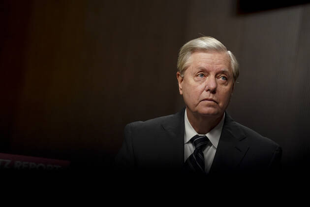 Senator Lindsey Graham, a Republican from South Carolina and chairman of the Senate Judiciary Committee, waits to begin a hearing in Washington, DC on Wednesday, September 30, 2020. The committee is exploring the Federal Bureau of Investigation s investigation of the 2016 Trump campaign and Russian election interference.  WAX20200930201 STEFANIxREYNOLDS