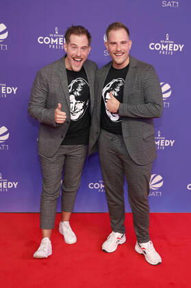 Dennis Wolter und Benjamin Wolter bei der Verleihung des 24. Deutschen Comedypreises 2020 in Brainpool TV Studio Köln-Mülheim. Köln, 02.10.2020