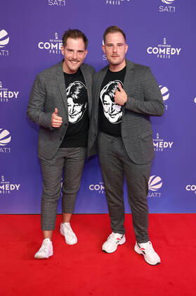Dennis Wolter und Benjamin Wolter bei der Verleihung des 24. Deutschen Comedypreises 2020 in Brainpool TV Studio Köln-Mülheim. Köln, 02.10.2020