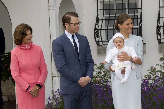 Crown Princess Victoria, Princess Estelle and Queen Silvia Crown Princess Victorias birthday celebrated at Solliden, Öland 14 July 2012 c Charles Hammarsten IBL picture bureau x2492x,  Copyright: xCharlesxHammarsten TTx Kronprinsessan Victorias födelsedag firas pa Solliden, Öland
