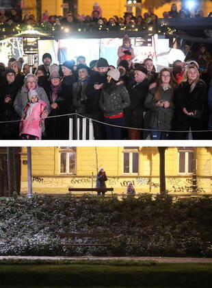 PXL_Combo of last year s and this year s Advent in Zagreb Combo of last year s and this year s Advent in Zagreb, Croatia on November 29, 2020. LukaxStanzl PIXSELL