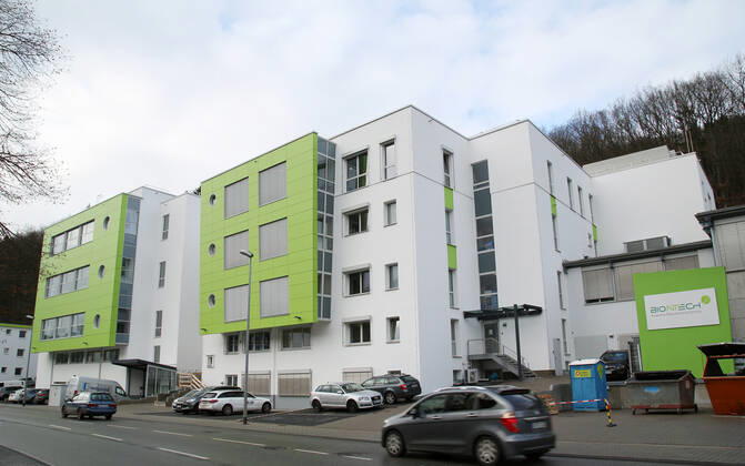 18.12.2020, BioNTech Werk in Idar-Oberstein, Rheinland-Pfalz, Ein Firmensitz des Impfstoff-Herstellers. 18.12.2020, BioNTech Werk in Idar-Oberstein 18.12.2020, BioNTech Werk in Idar-Oberstein