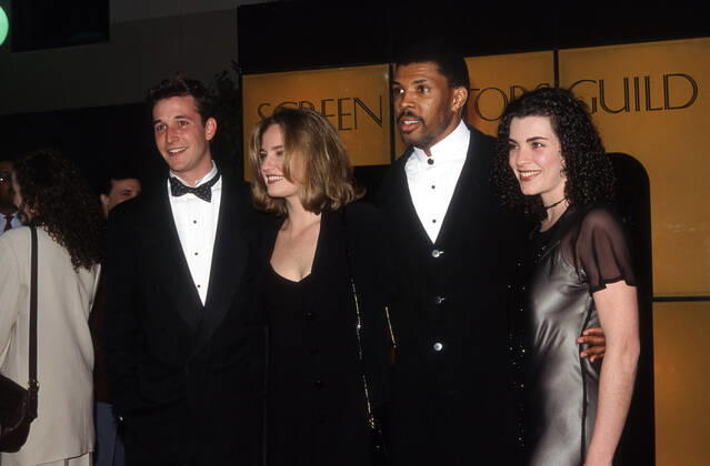 Noah Wyle, Sherry Stringfield, Eriq La Salle, Julianna Margulies at the 1st Annual Screen Actors Guild Awards in Universal City, CA, February 25th, 1995 File Reference 34000-1688PLTHA Los Angeles CA  Copyright: xCinemaxLegacyxCollection ThexHollywoodxArchivex 340001688PLTHA