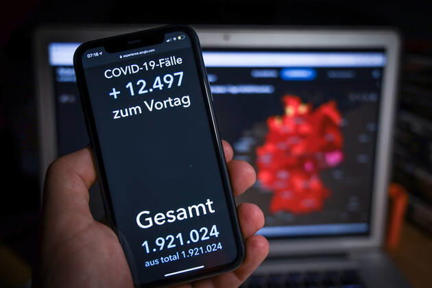 Coronavirus in Deutschland - Covid-19-Dashboard des Robert Koch-Institut 11.01.2021: Robert Koch-Institut: COVID-19-Fälle 1.921.024. Zugang um 12.497 gegenüber dem Vortag.