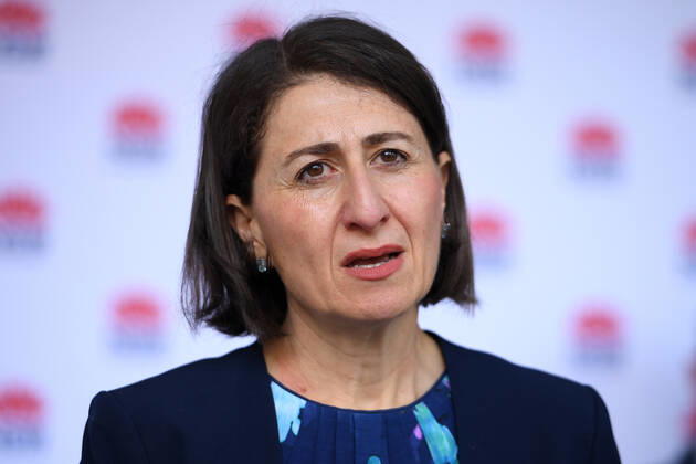 GLADYS BEREJIKLIAN COVID19 PRESSER, NSW Premier Gladys Berejiklian addresses media during a COVID-19 update press conference in Sydney, Tuesday, January 12, 2021. ( NO ARCHIVING, EDITORIAL USE ONLY, NO USE IN BOOKS WITHOUT CONSENT SYDNEY NSW AUSTRALIA  Copyright: xDANxHIMBRECHTSx 20210112001513152261