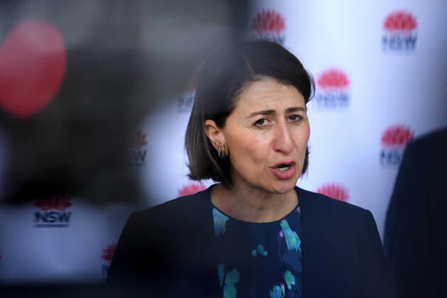 GLADYS BEREJIKLIAN COVID19 PRESSER, NSW Premier Gladys Berejiklian addresses media during a COVID-19 update press conference in Sydney, Tuesday, January 12, 2021. ( NO ARCHIVING, EDITORIAL USE ONLY, NO USE IN BOOKS WITHOUT CONSENT SYDNEY NSW AUSTRALIA  Copyright: xDANxHIMBRECHTSx 20210112001513152303