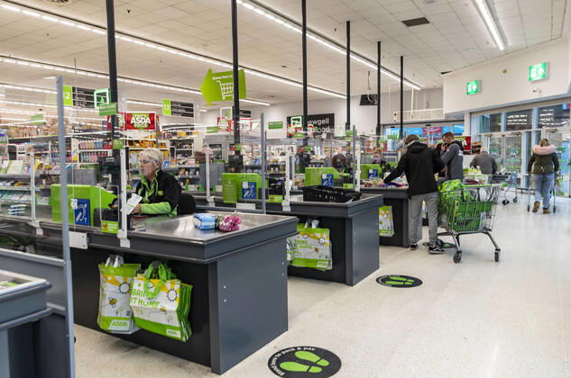 January 11, 2021, Newport, Wales, United Kingdom: A general view the ASDA supermarket in Wales Newport United Kingdom - ZUMAs197 20210111_zab_s197_021 Copyright: xMayxJamesx