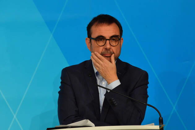 Klaus Holetschek (Neuer Gesundheitsminister) PK der Bayerischen Staatsregierung Januar 2021 Corona-Pandemie Prinz-Carl-Palais München 12.Januar 2021