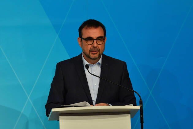 Klaus Holetschek (Neuer Gesundheitsminister) PK der Bayerischen Staatsregierung Januar 2021 Corona-Pandemie Prinz-Carl-Palais München 12.Januar 2021