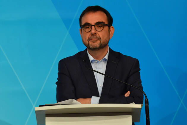 Klaus Holetschek (Neuer Gesundheitsminister) PK der Bayerischen Staatsregierung Januar 2021 Corona-Pandemie Prinz-Carl-Palais München 12.Januar 2021