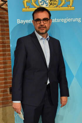 Klaus Holetschek (Neuer Gesundheitsminister) PK der Bayerischen Staatsregierung Januar 2021 Corona-Pandemie Prinz-Carl-Palais München 12.Januar 2021