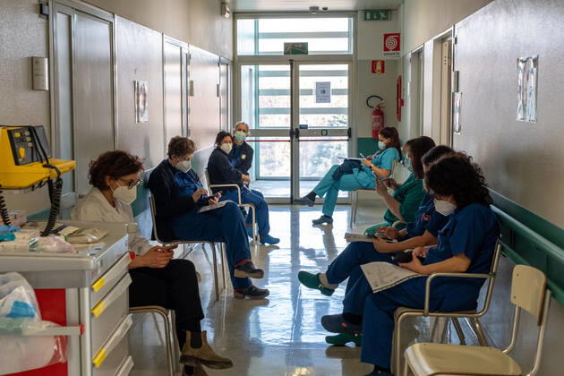 Milan, anticovid vaccinations for health personnel at the San Paolo hospital Editorial Usage Only  Copyright: xMassimoxAlbericox xIPAx