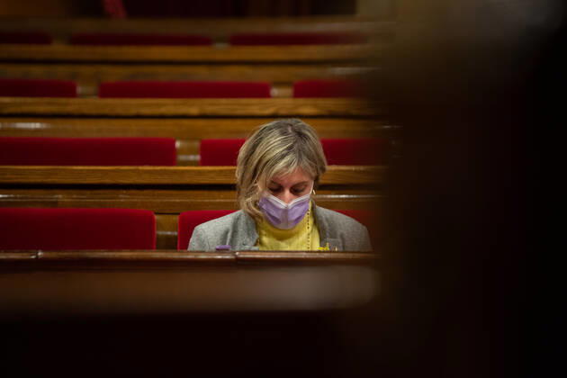 The Minister of Health of the Generalitat, Alba VergÃ s, during a session at the Permanent Delegation of the Parliament, in Barcelona, Catalonia, (Spain), on January 13, 2021. The session was convened to report on the latest measures taken to combat the coronavirus pandemic. 13 JANUARY 2021;COVID;PANDEMIC;CATALONIA;PARLAMENT David Zorrakino LagenciaEP 01 13 2021 Barcelona, (Catalonia) Barcelona, (Catalonia) Spain Copyright: xDavidxZorrakinox 3516048