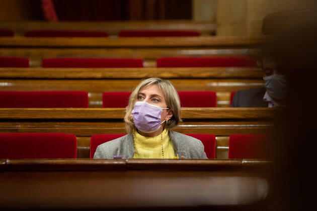 The Minister of Health of the Generalitat, Alba VergÃ s, during a session at the Permanent Delegation of the Parliament, in Barcelona, Catalonia, (Spain), on January 13, 2021. The session was convened to report on the latest measures taken to combat the coronavirus pandemic. 13 JANUARY 2021;COVID;PANDEMIC;CATALONIA;PARLAMENT David Zorrakino LagenciaEP 01 13 2021 Barcelona, (Catalonia) Barcelona, (Catalonia) Spain Copyright: xDavidxZorrakinox 3516050