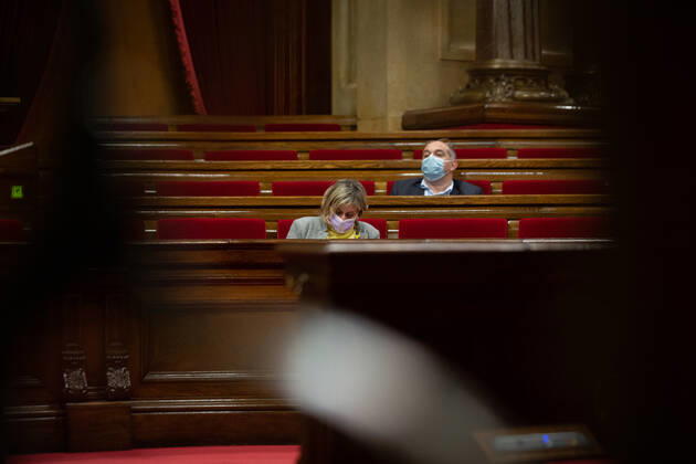 The Minister of Health of the Generalitat, Alba VergÃ s, during a session at the Permanent Delegation of the Parliament, in Barcelona, Catalonia, (Spain), on January 13, 2021. The session was convened to report on the latest measures taken to combat the coronavirus pandemic. 13 JANUARY 2021;COVID;PANDEMIC;CATALONIA;PARLAMENT David Zorrakino LagenciaEP 01 13 2021 Barcelona, (Catalonia) Barcelona, (Catalonia) Spain Copyright: xDavidxZorrakinox 3516051