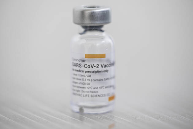 January 14, 2021, South Jakarta, Jakarta, Indonesia: Jakarta, Indonesia, 14 January 2021 :Detailed of Xinavac Vaccine. Vaccination for health worker and front people in fighting covid19 at Jagakarsa Public Health Facility South Jakarta. Indonesia start vaccination covid19 begin 14 January 2021 with priority for health worker and front people in fighting covid19 South Jakarta Indonesia - ZUMAh128 20210114_zap_h128_006 Copyright: xDonalxHusnix