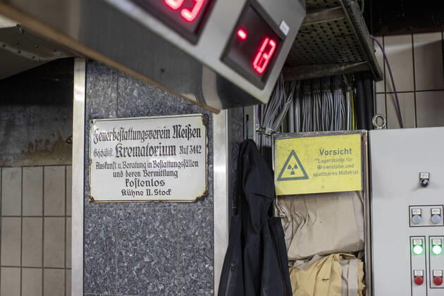 Deutschland, Sachsen, Städtisches Bestattungswesen Meißen GmbH, Krematorium, 14.01.2021
