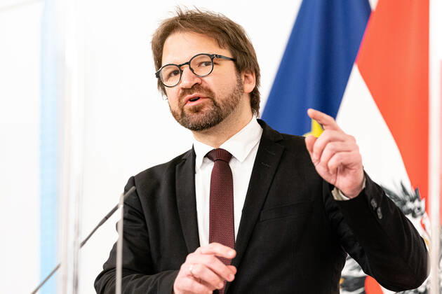 Wien 16.01.2021, Bundeskanzleramt, Wien, AUT, Bundesregierung, Pressekonferenz mit Experten zur aktuellen Corona-Situation in Oesterreich, im Bild Herwig Ostermann (Geschaeftsfuehrer der Gesundheit Oesterreich) during a press conference with experts on the current corona situation in Austria at the federal chancellery in Vienna, Austria on 2021 01 12.