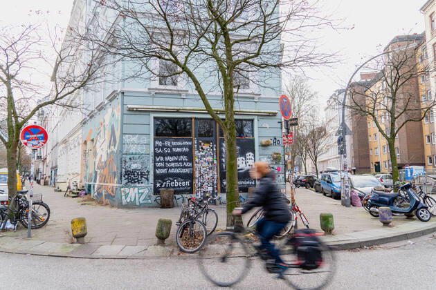 Geschlossene Gastronomie während des Corona-Lockdowns im Janaur 2021 im Stadtteil Hamburg St. Pauli -;Geschlossene Gastronomie während des Corona-Lockdowns im Janaur 2021 im Stadtteil Hamburg St. Pauli -, Hamburg Hamburg Deutschland St. Pauli