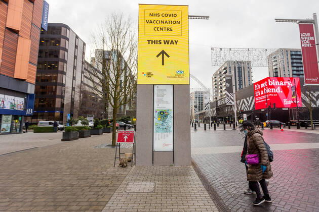 18 01 2021. London, United Kingdom. Covid Vaccine Centre Wembley.  Copyright: xMartynxWheatleyx xParsonsxMediax PAR-7028-0002