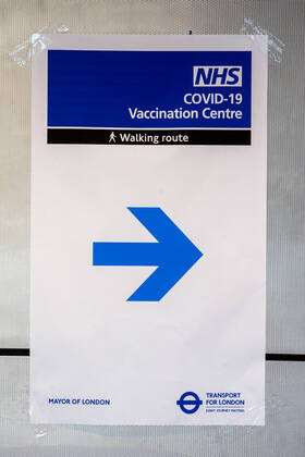 18 01 2021. London, United Kingdom. Covid Vaccine Centre Wembley.  Copyright: xMartynxWheatleyx xParsonsxMediax PAR-7028-0016