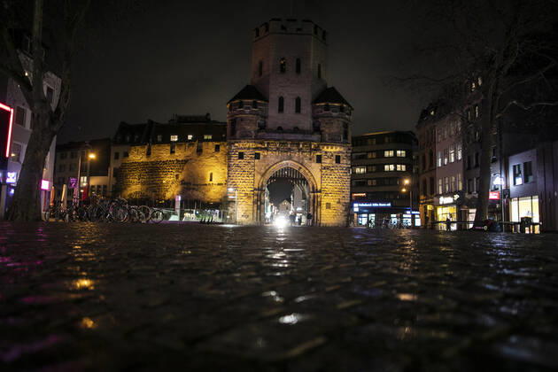 Ausgangssperre Corona Lockdown Köln Deutschland 18.01.2021 Chlodwigplatz Köln