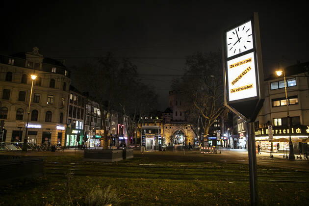 Ausgangssperre Corona Lockdown Köln Deutschland 18.01.2021 Chlodwigplatz Köln