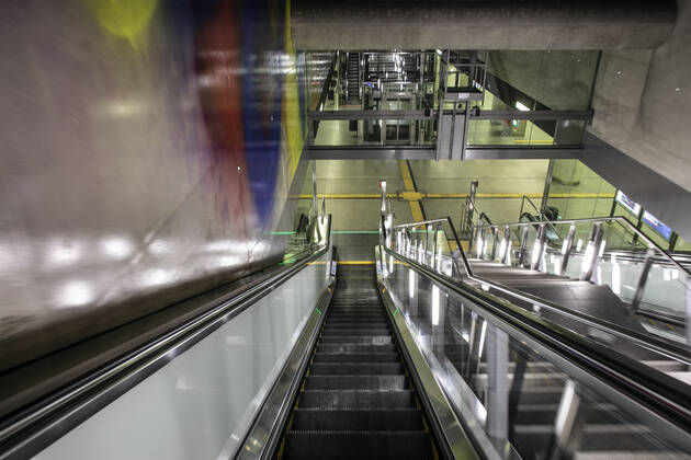 Ausgangssperre Corona Lockdown Köln Deutschland 18.01.2021 U-Bahn Chlodwigplatz Köln