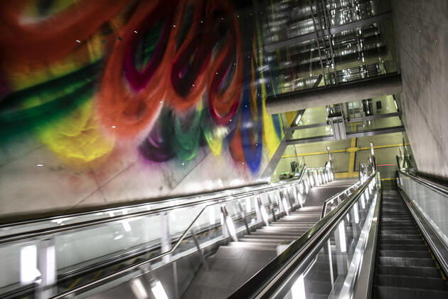 Ausgangssperre Corona Lockdown Köln Deutschland 18.01.2021 U-Bahn Chlodwigplatz Köln