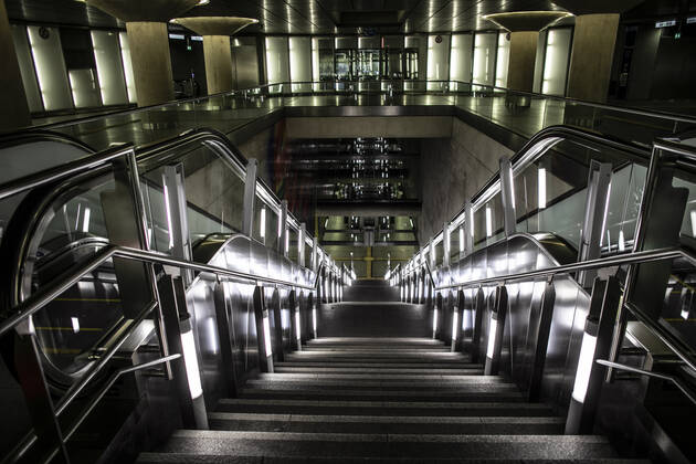 Ausgangssperre Corona Lockdown Köln Deutschland 18.01.2021 U-Bahn Chlodwigplatz Köln