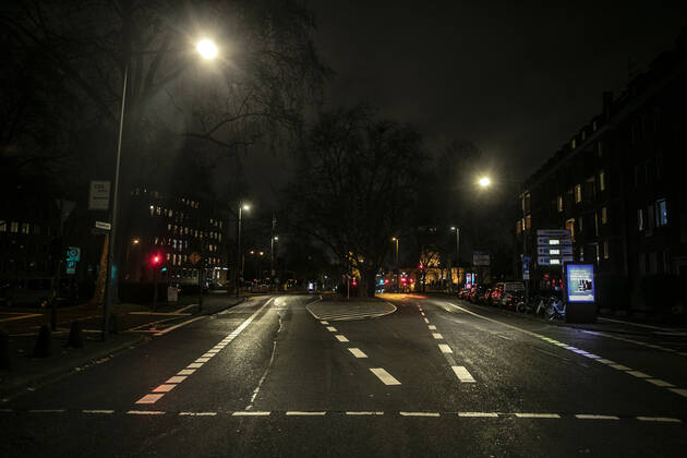 Ausgangssperre Corona Lockdown Köln Deutschland 18.01.2021 Vorgebirgstraße Köln