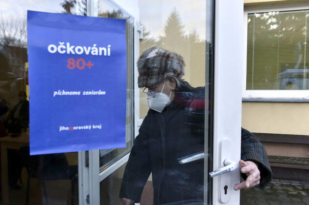 The South Moravian Region starts vaccination of people aged over 80 against coronavirus in Tesany, Czech Republic on January 20, 2021. (CTKxPhoto VaclavxSalek) CTKPhotoP202101200243201  sal 18