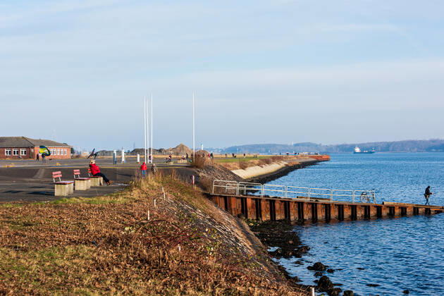 Auf dem ehemaligen Gelände des Marine Fluggeschwaders (mfg5) der Bundeswehr ist ein Gewerbe und Wohnquartier von der Kieler Stadtplanung vorgesehen
