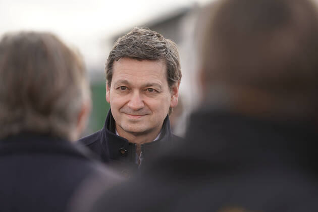 News Bilder des Tages CDU Spitzenkandidat Christian Baldauf besucht das Impfzentrum in Lahnstein Aktuell, 21.01.2021, Lahnstein, Christian Baldauf CDU Spitzenkandidat im Portrait beim Besuch des Impfzentrums im Rhein-Lahn-Kreis in Lahnstein