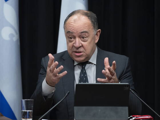 January 21, 2021, Quebec, PQ, Canada: Quebec Health Minister Christian Dube responds to reporters questions during a news conference on the COVID-19 pandemic, Thursday, January 21, 2021 at the legislature in Quebec City. Quebec Canada  - ZUMAc35_ 20210121_zaf_c35_036 Copyright: xJacquesxBoissinotx
