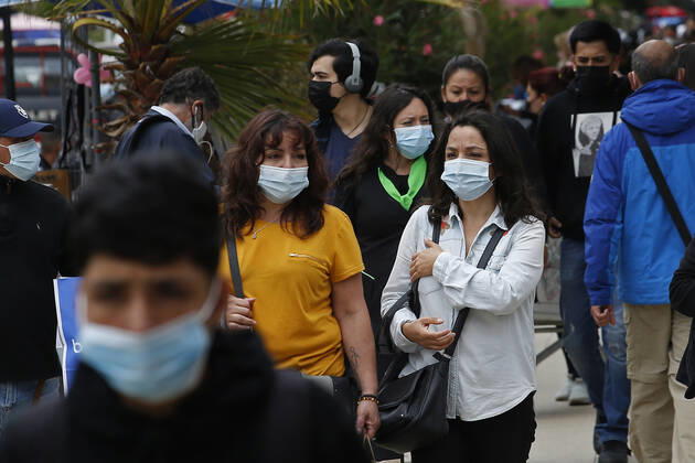 Vina del Mar, January 20, 2021 Daily life in the city center during coronavirus emergency Sebastian Cisternas Aton Chile, Santiago Chile Aton 482394  Copyright: SEBASTIANxCISTERNAS ATONxCHILE