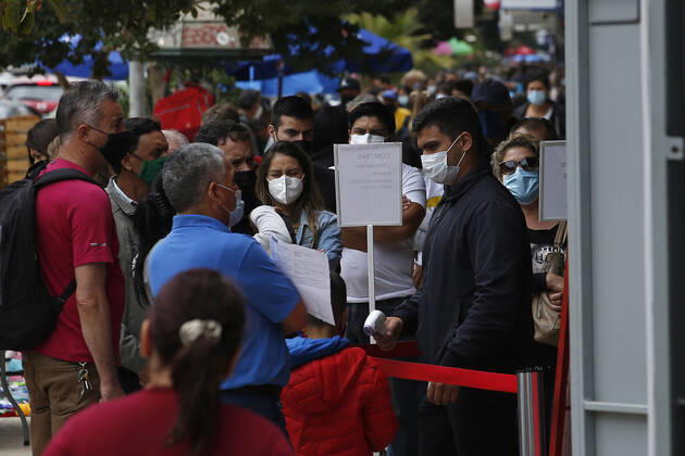 Vina del Mar, January 20, 2021 Daily life in the city center during coronavirus emergency Sebastian Cisternas Aton Chile, Santiago Chile Aton 482395  Copyright: SEBASTIANxCISTERNAS ATONxCHILE