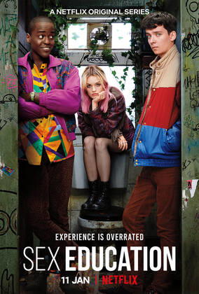 RELEASE DATE: TV Series (2019-) season 3 TITLE: Sex Education STUDIO: CREATORS: Laurie Nunn PLOT: A teenage boy with a sex therapist mother teams up with a high school classmate to set up an underground sex therapy clinic at school. STARRING: Ncuti Gatwa, Emma Mackay, Asa Butterfield. Wales United Kingdom - ZUMAl16_ 20210122_sha_l16_166 Copyright: xNetflixx