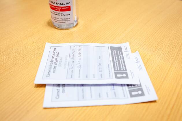 January 22, 2021, Buenos Aires, Argentina: Today the vaccination of the second dose of the Sputnik V was carried to the nurses from the Posadas National Hospital in the same hospital. Buenos Aires Argentina - ZUMAa188 20210122_int_a188_009 Copyright: xPaulaxAcunzox