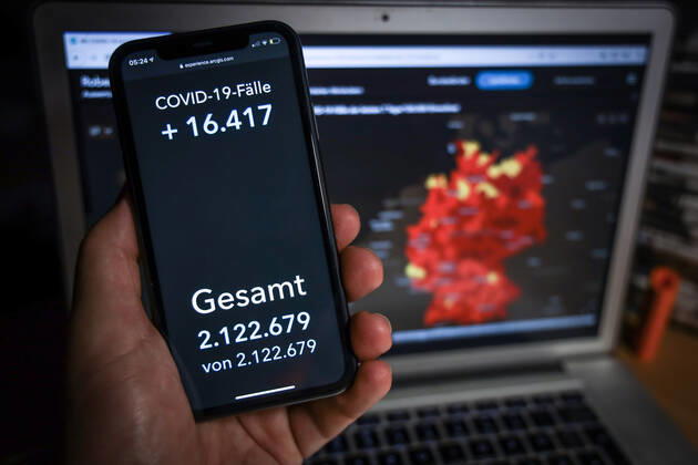 Coronavirus in Deutschland - Covid-19-Dashboard des Robert Koch-Institut 23.01.2021: Robert Koch-Institut: COVID-19-Fälle 2.122.679. Zugang um 16.417 gegenüber dem Vortag.