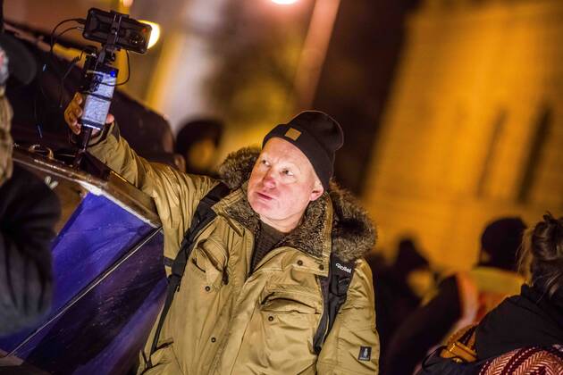 January 24, 2021, Munich, Bavaria, Germany: Right-extremist and conspiracy Youtuber STEFAN BAUER at a Querdenken demo in Munich, Germany. On the heels of a court win with the Verwaltungsgerichtshof, Markus Haintz of the Querdenken group organized an anti-mask, anti-anti-Corona measure demonstration in front of the Verwaltungsgerichtshof in Munich, Germany. Approximately 250 were in attendance and displayed a jump in radicalization and propensity for violence against media representatives not seen prior to the end of the Trump era. At one point, media representatives were swarmed, physically attacked and prevented from working as they were removed from the designated press area- with the help of their own conspiracy media representatives. - ZUMAb160 20210124_zbp_b160_028 Copyright: xSachellexBabbarx