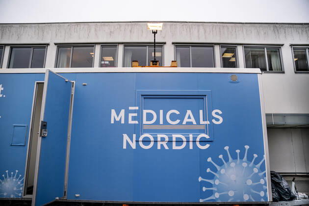 Medicals Nordic testcenter ved Kongevejscentret i Hoersholm, mandag den 25 janaur 2021. , Copenhagen Denmark