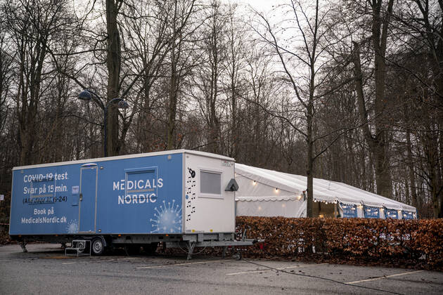 Medicals Nordic testcenter ved Holte Midtpunkt i Holte, mandag den 25 janaur 2021. , Copenhagen Denmark