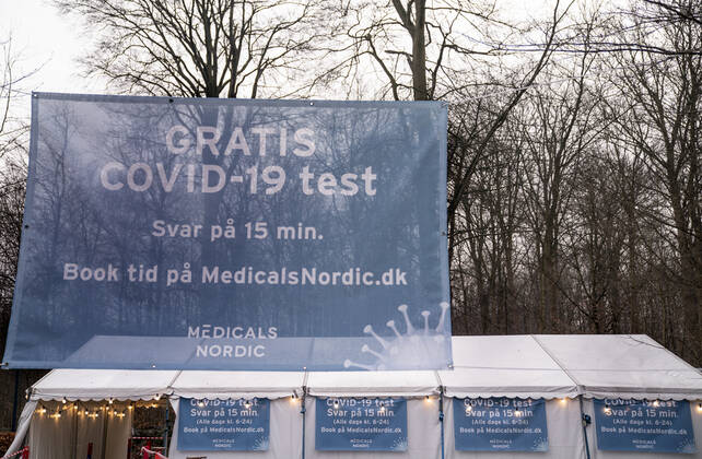 Medicals Nordic testcenter ved Holte Midtpunkt i Holte, mandag den 25 janaur 2021. , Copenhagen Denmark