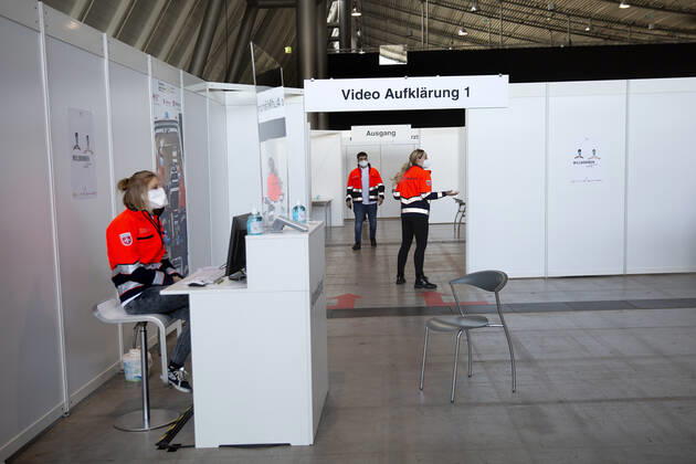 Kreisimpfzentrum Messe Stuttgart. Kreisimpfzentrum Messe Stuttgart.