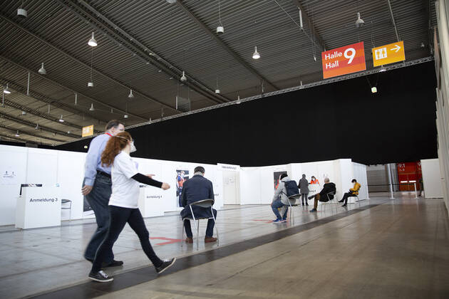 Kreisimpfzentrum Messe Stuttgart. Kreisimpfzentrum Messe Stuttgart.