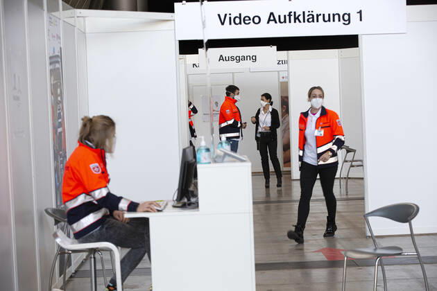 Kreisimpfzentrum Messe Stuttgart. Kreisimpfzentrum Messe Stuttgart.